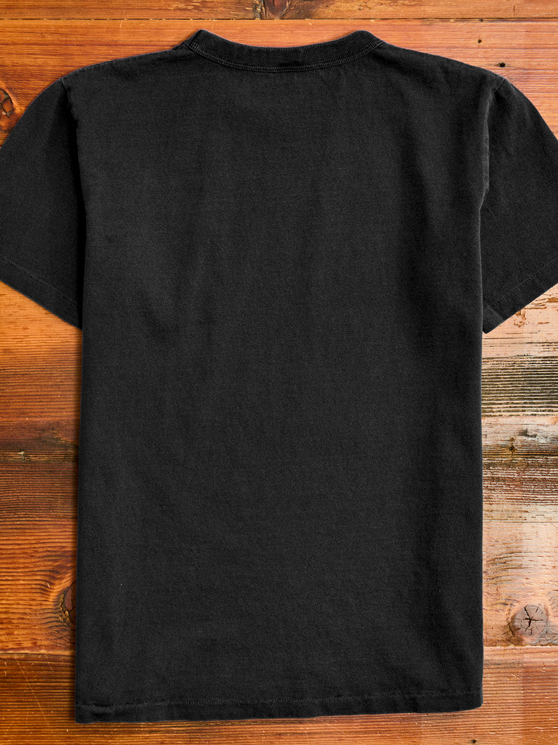 Pigment Dyed Pocket Tee in Black