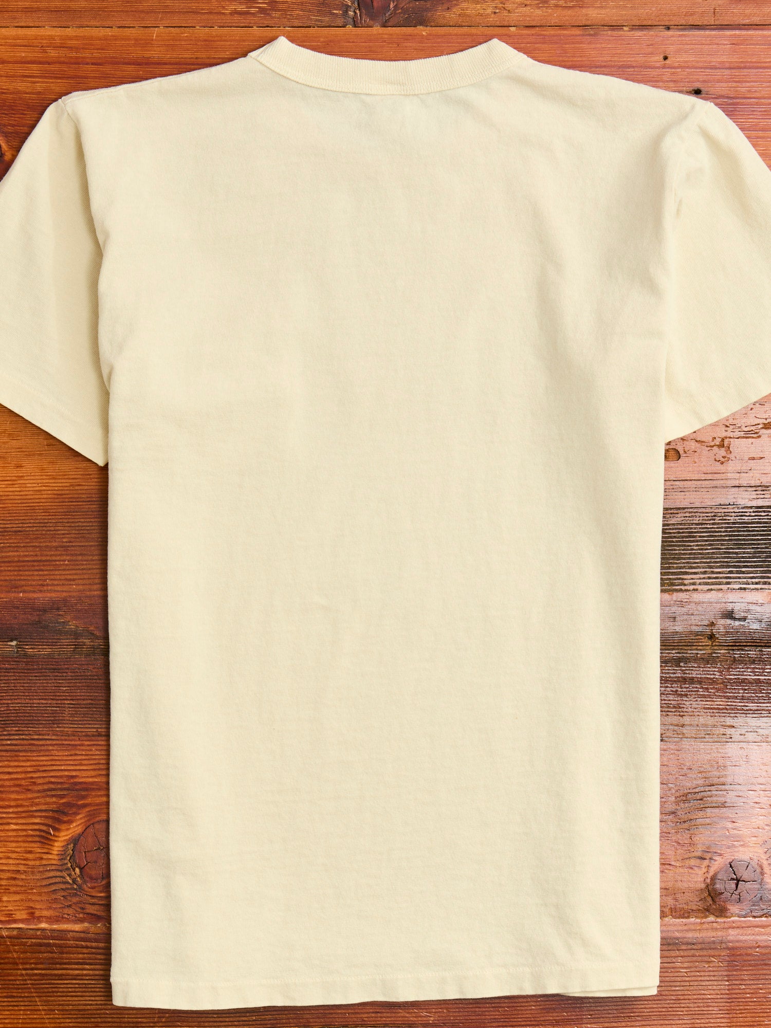 Pigment Dyed Pocket Tee in Oat Milk – Blue Owl Workshop