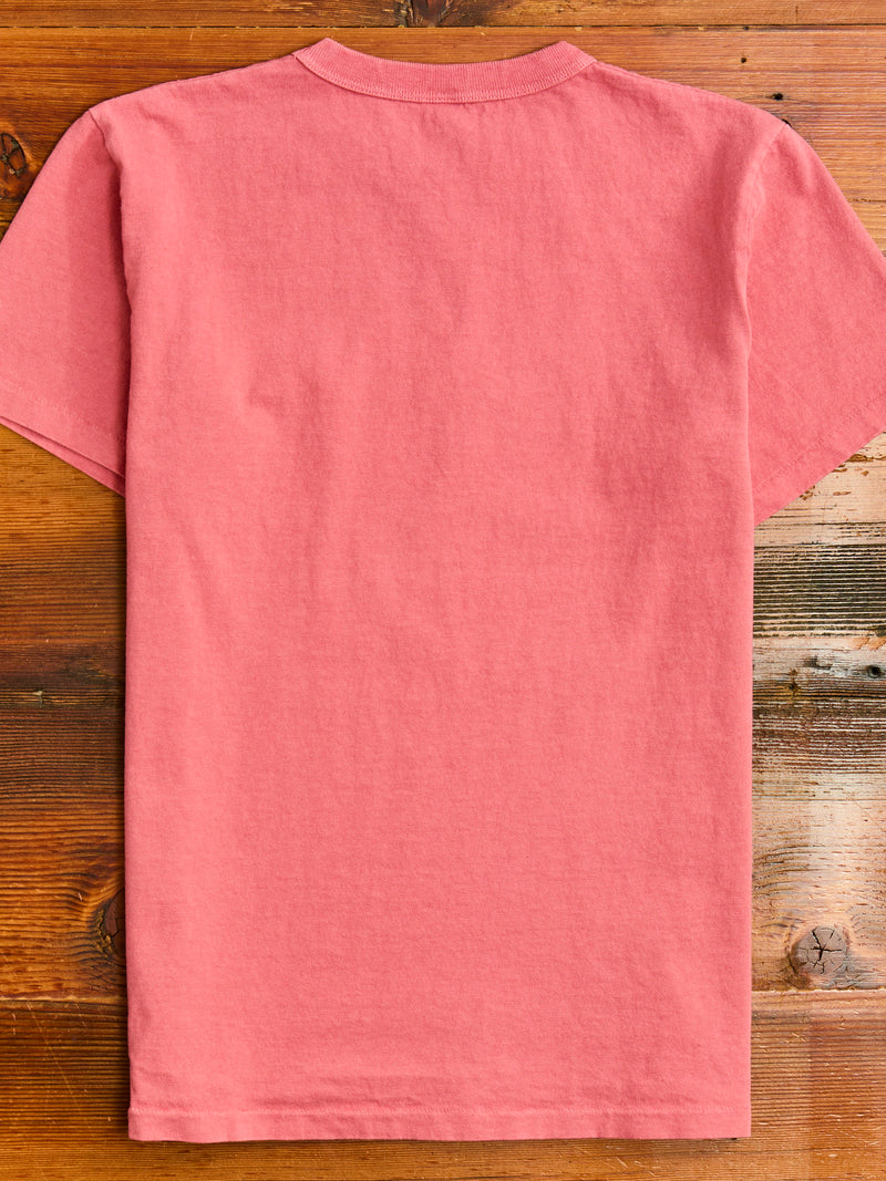 Pigment Dyed Pocket Tee in Radiant Red