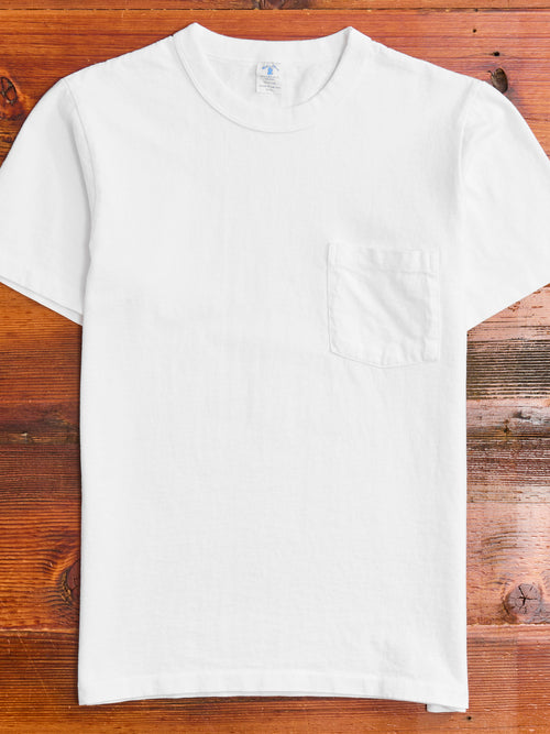 Pigment Dyed Pocket Tee in White