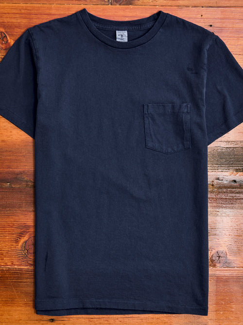 Short Sleeve Crew Tee in Blue Indigo