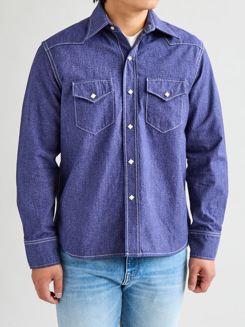 Jaspe Western Pearlsnap Shirt in Purple