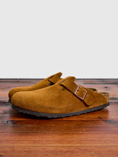 Boston Clog in Suede Mink