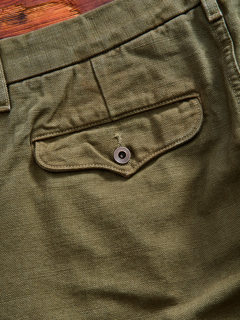 14oz Slub Workers Chino in Army