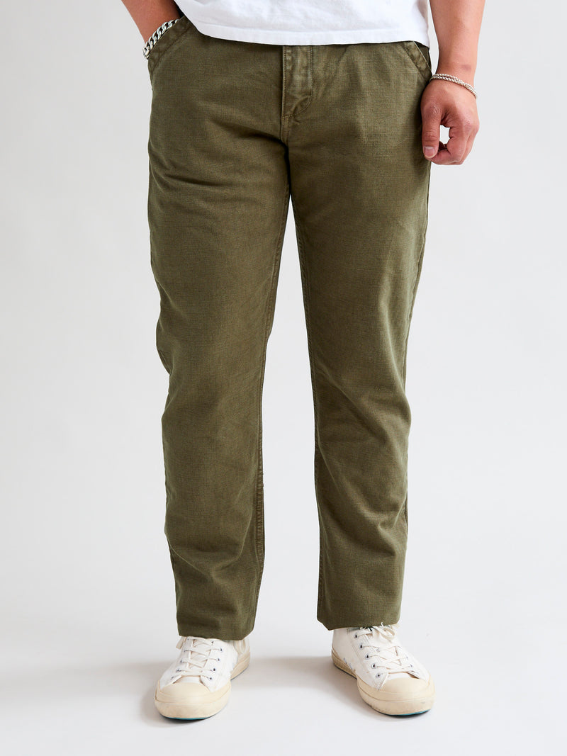 14oz Slub Workers Chino in Army