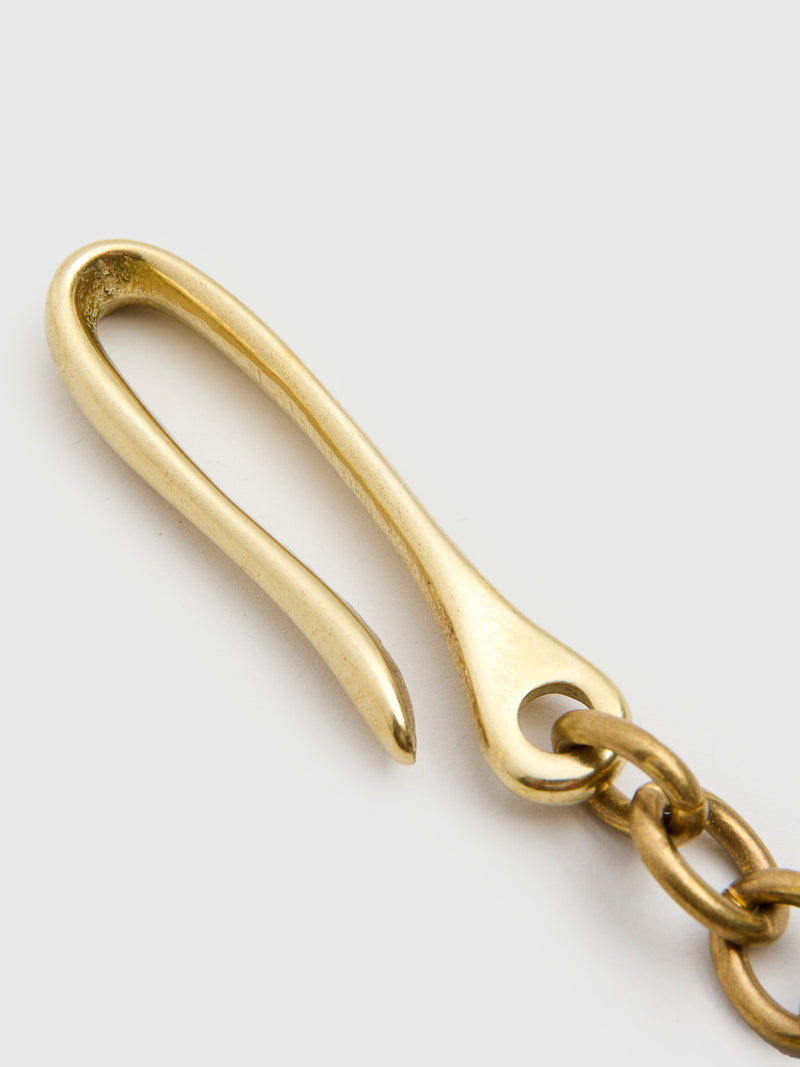Belt Hook Chain Large in Brass