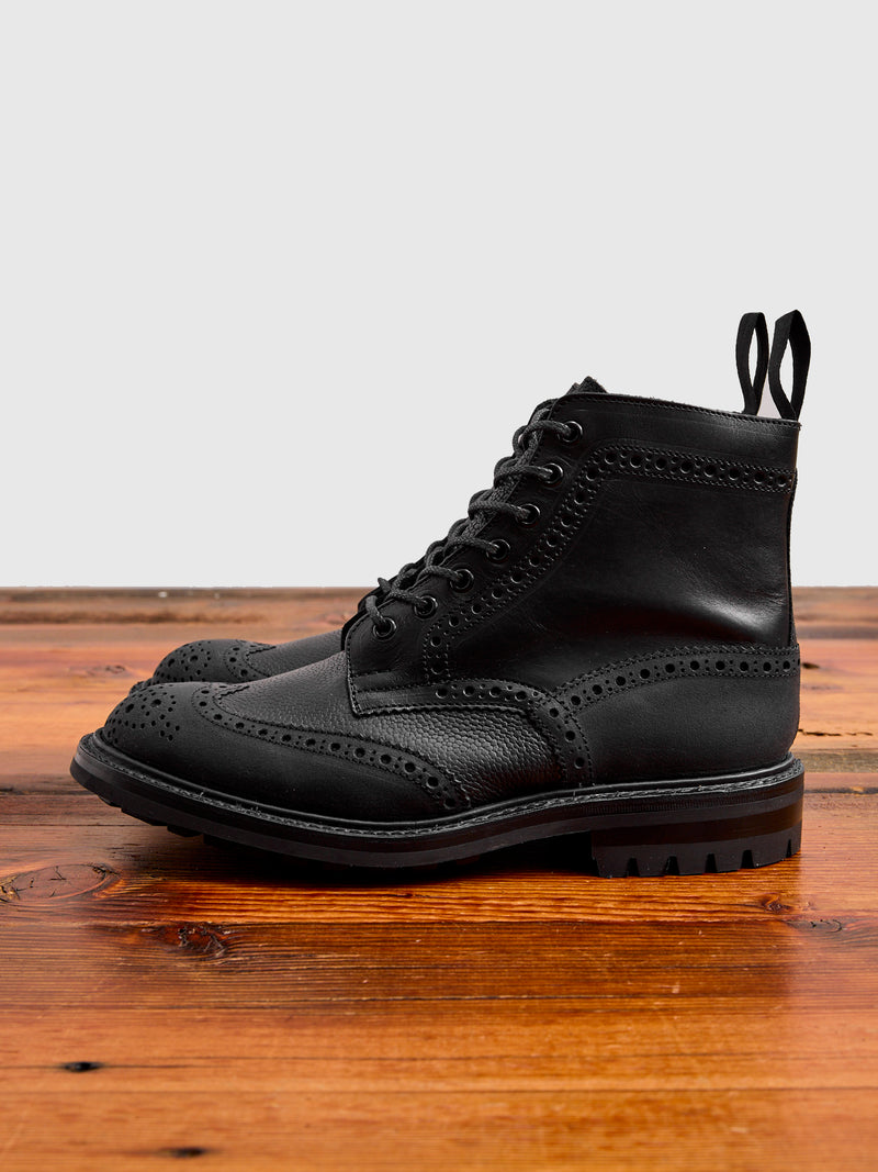 "Overdrive" Stow Boot in Quad Black