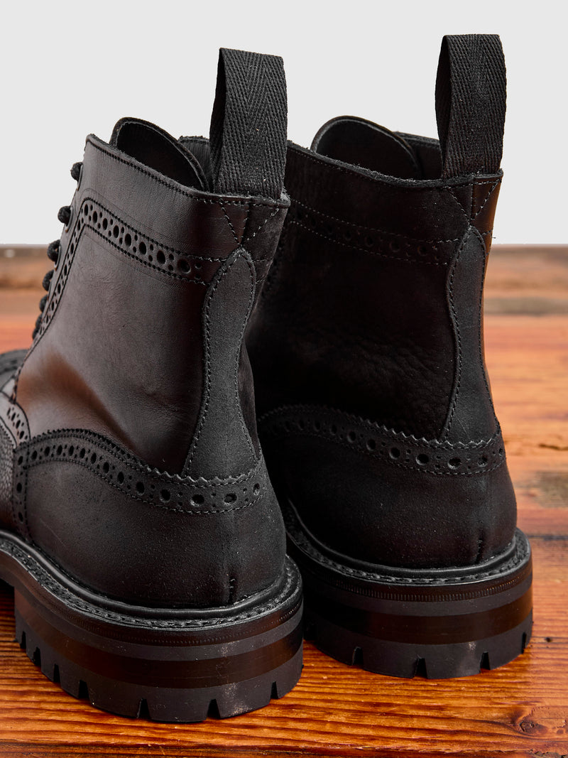 "Overdrive" Stow Boot in Quad Black