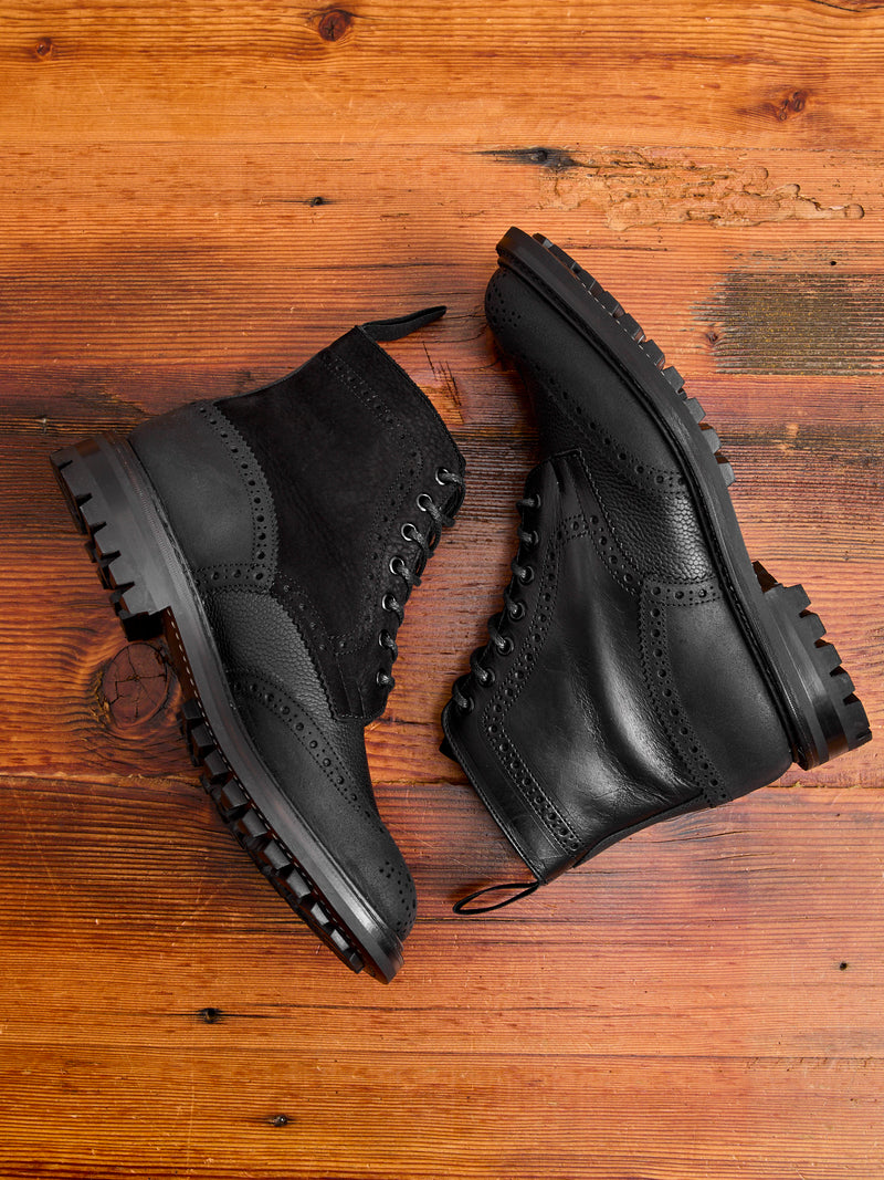 "Overdrive" Stow Boot in Quad Black