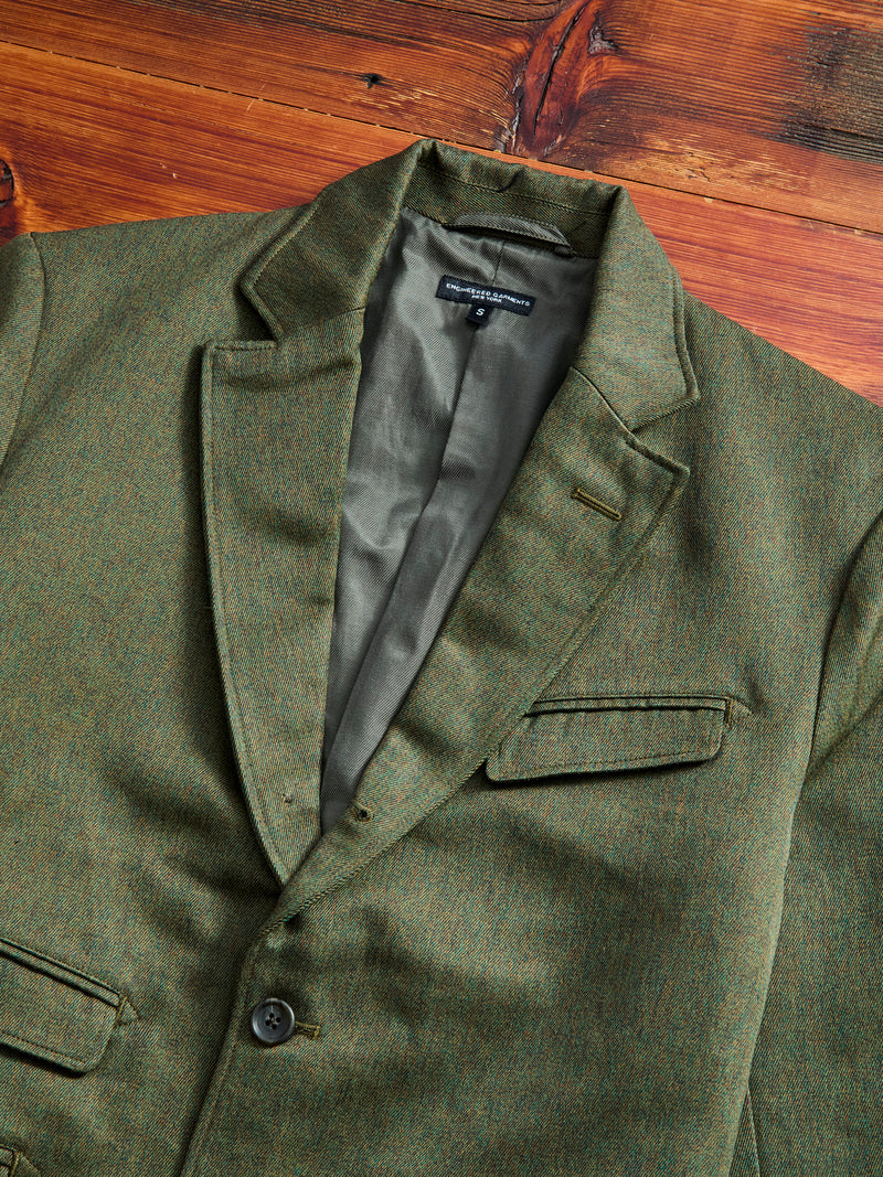 Melange Twill Andover Jacket in Olive