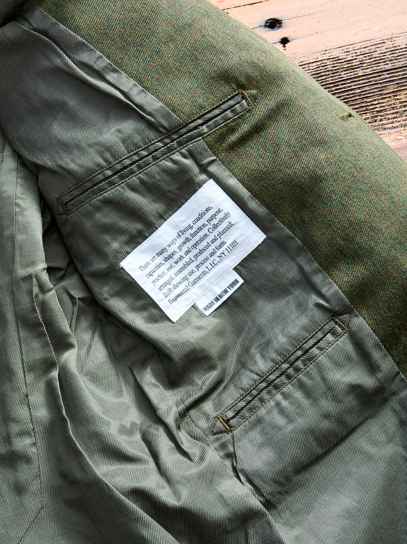 Melange Twill Andover Jacket in Olive