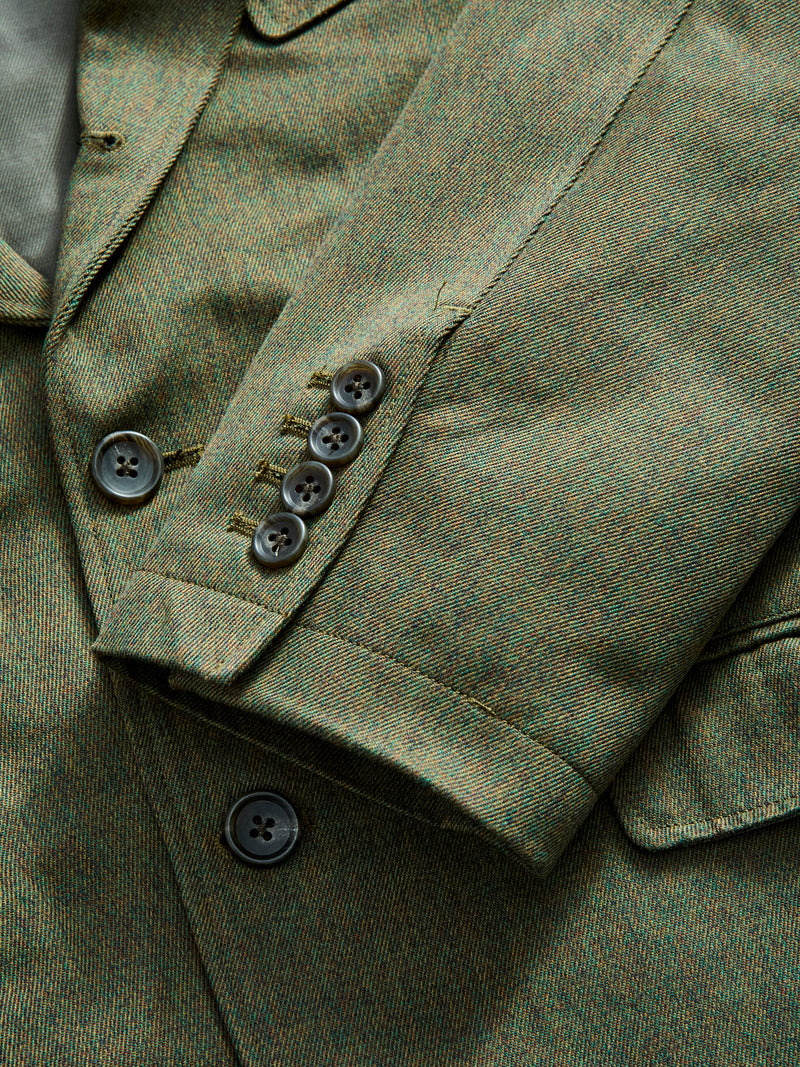 Melange Twill Andover Jacket in Olive