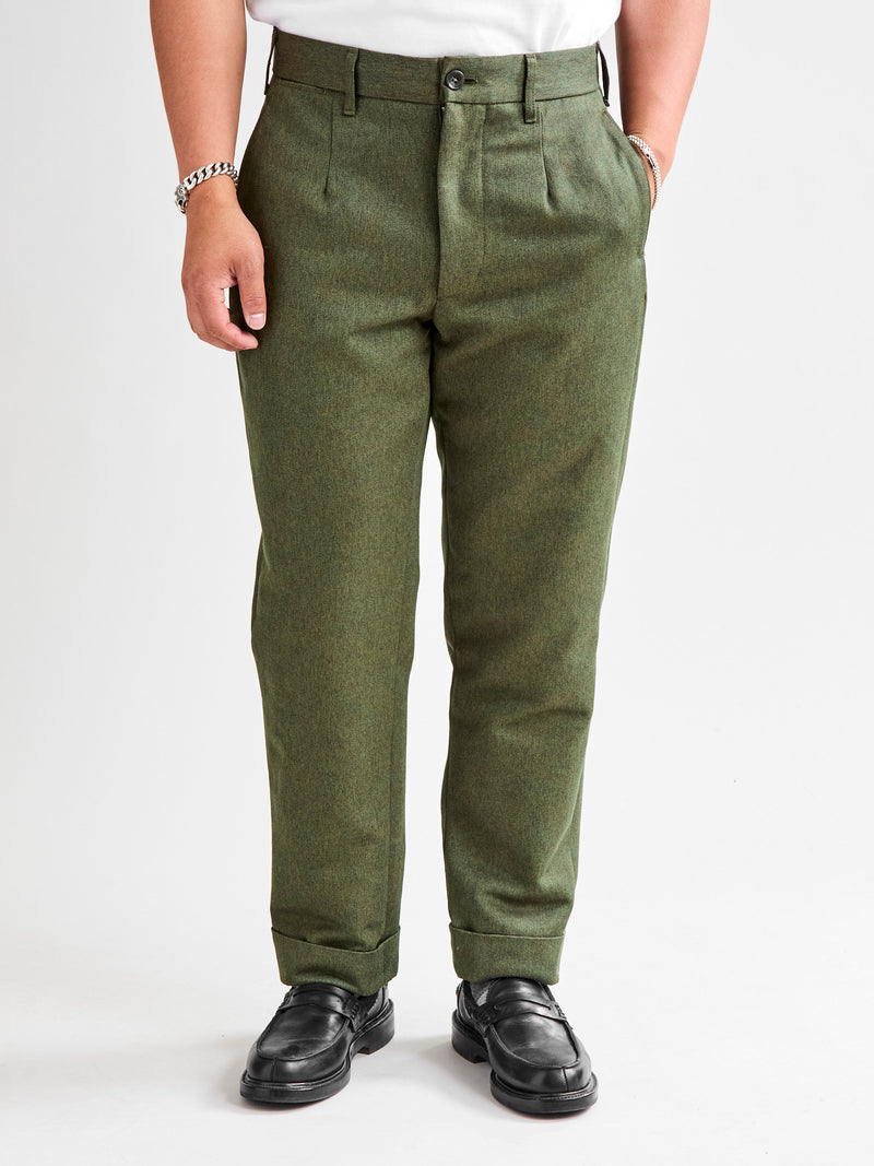 Melange Twill Andover Pants in Olive