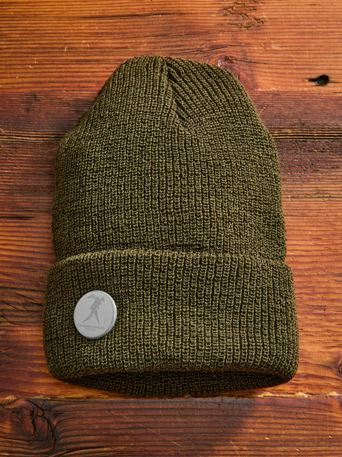 Wool Watch Cap in Olive