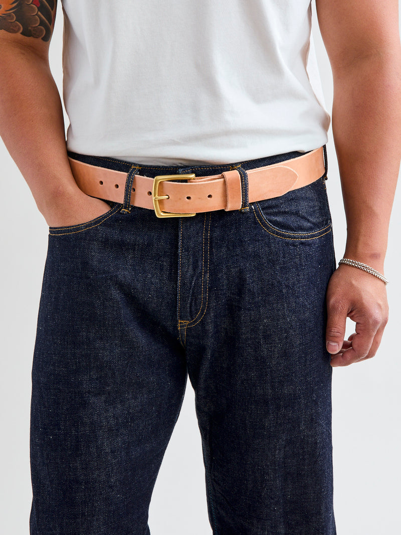 Essential Belt in Natural Horsehide