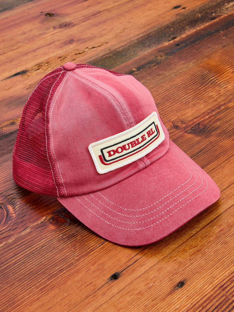 Double RL Trucker Cap in Faded Red