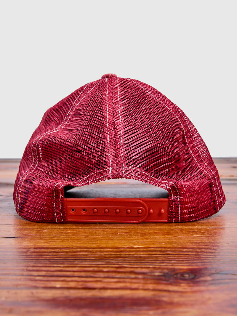 Double RL Trucker Cap in Faded Red