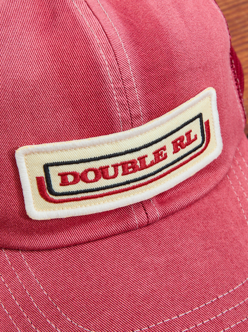 Double RL Trucker Cap in Faded Red