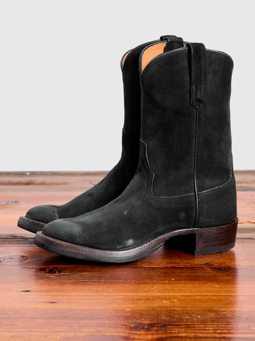 Walker Boot in Black Roughout