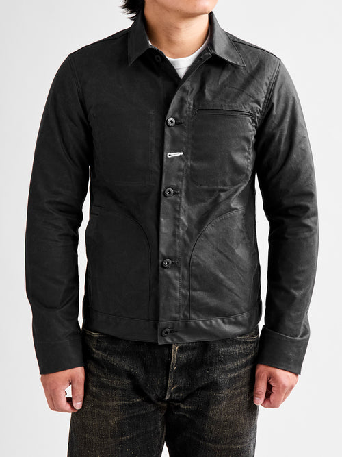 Waxed Canvas Ridgeline Supply Jacket in Black