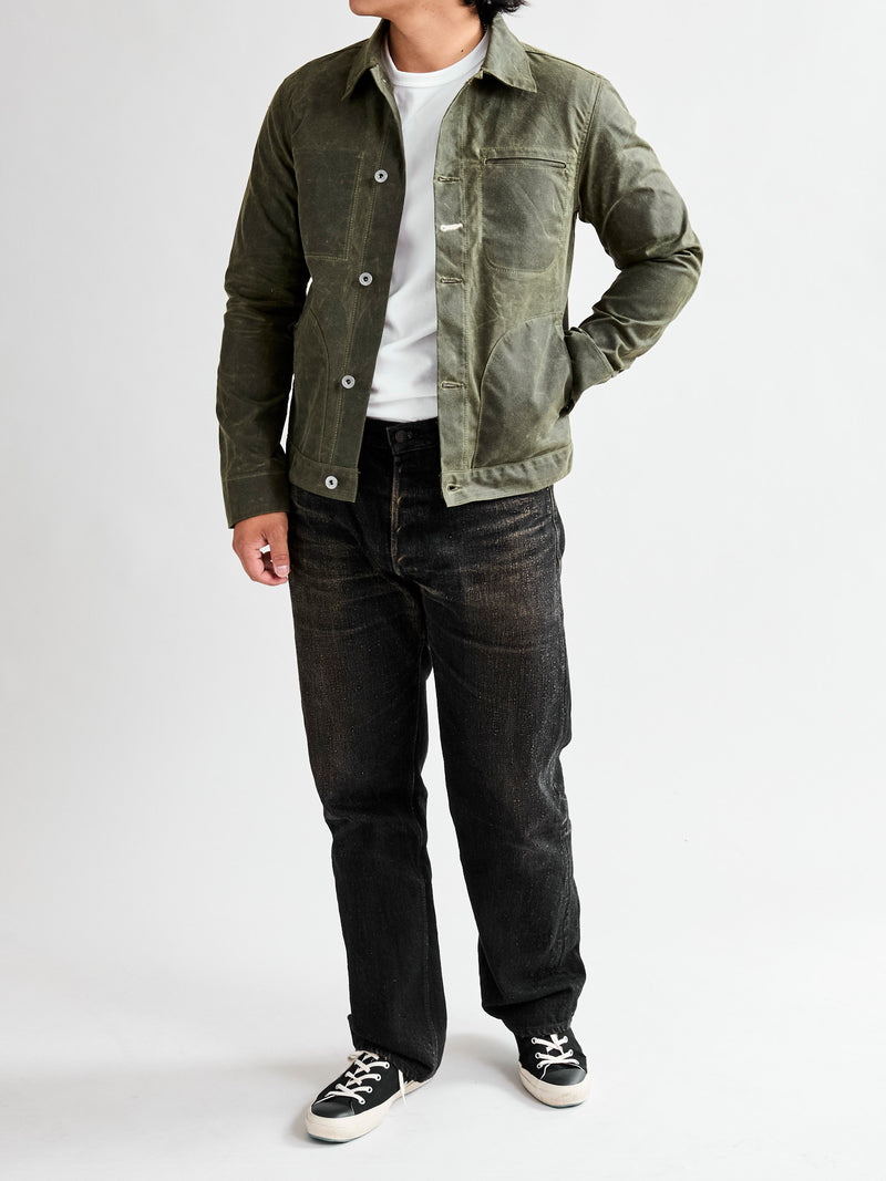 Waxed Canvas Ridgeline Supply Jacket in Olive