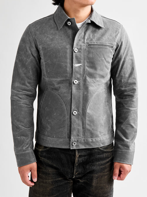 Waxed Canvas Ridgeline Supply Jacket in Grey