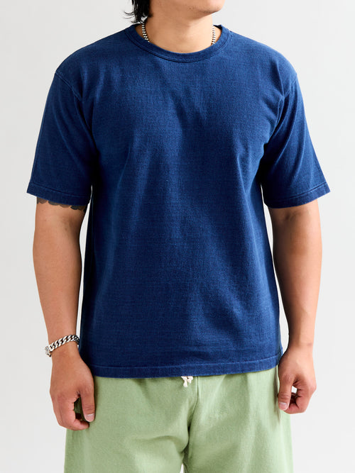 Stand Wheeler T-Shirt in Indigo Dye