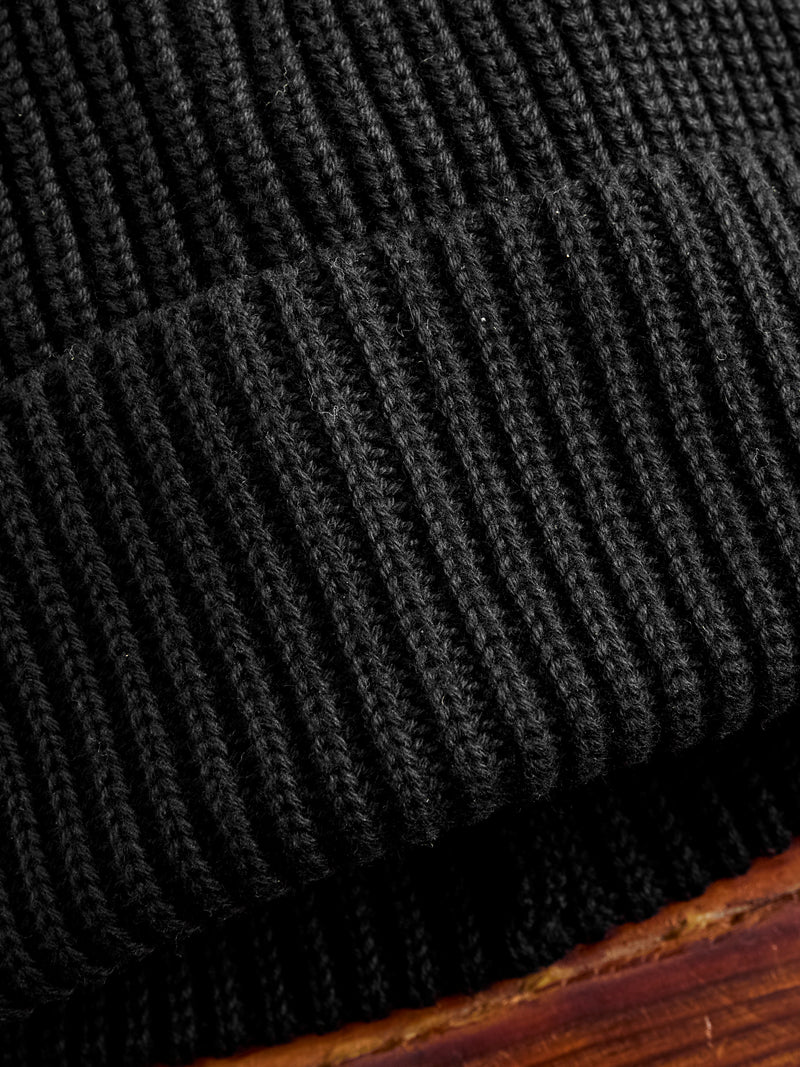 Cotton Watch Cap in Black