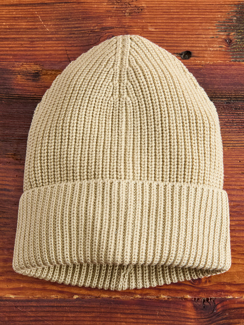 Cotton Watch Cap in Sand