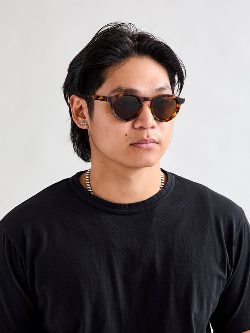 SP-01 "P3 Round" Sunglasses in Tortoise/Brown