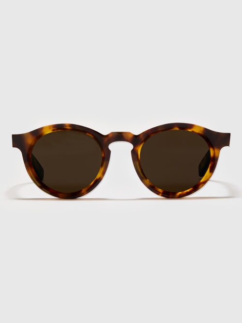 SP-01 "P3 Round" Sunglasses in Tortoise/Brown