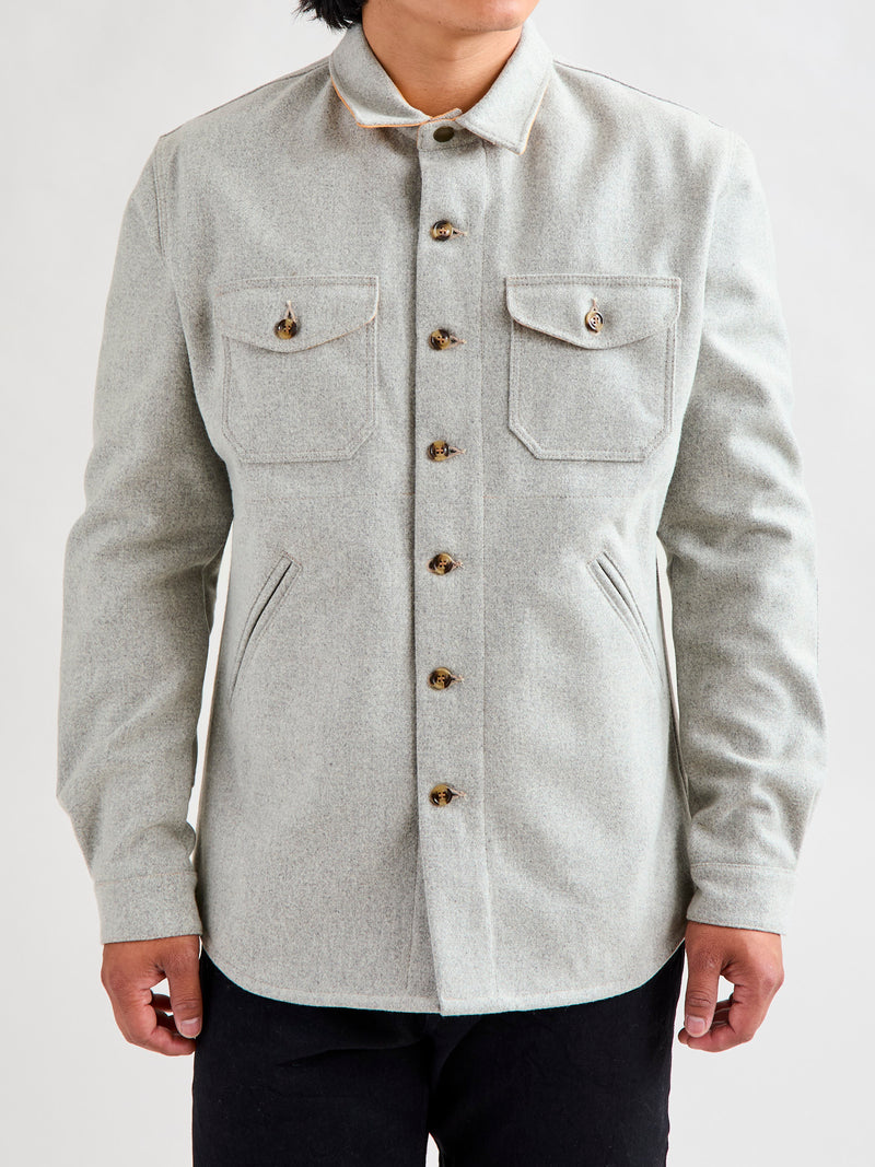 Crissman Overshirt in Light Oxford