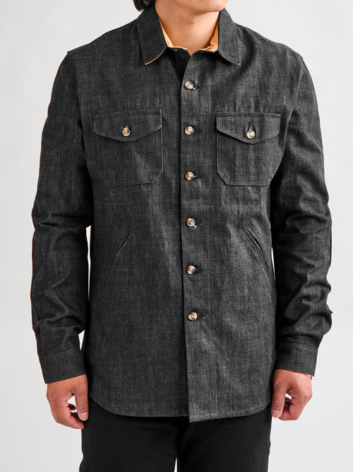 Crissman Overshirt in Slate Denim