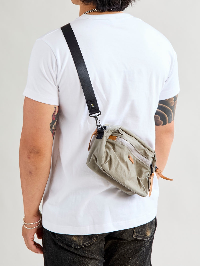 Root Mini Shoulder Bag in Beige