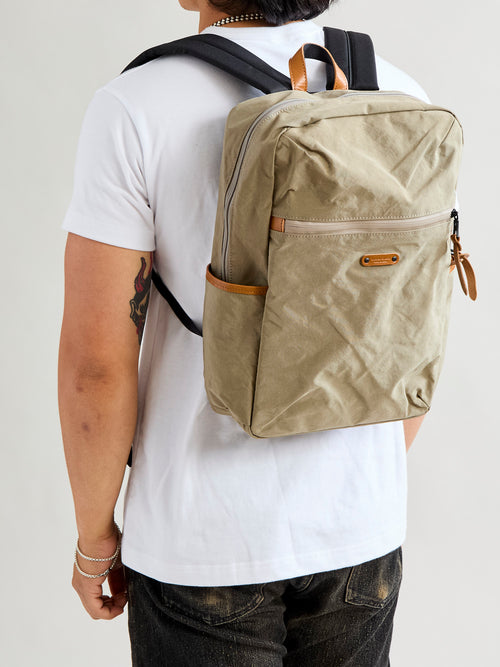 Root Square Backpack in Beige