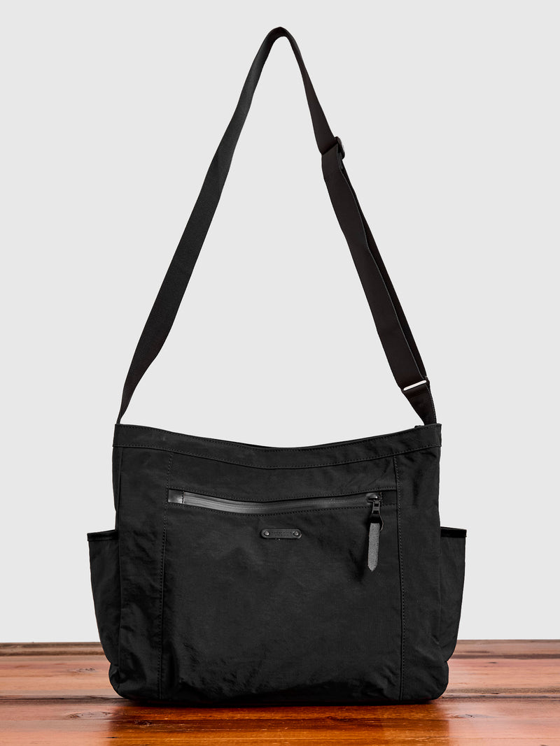 Root Shoulder Tote Bag in Black