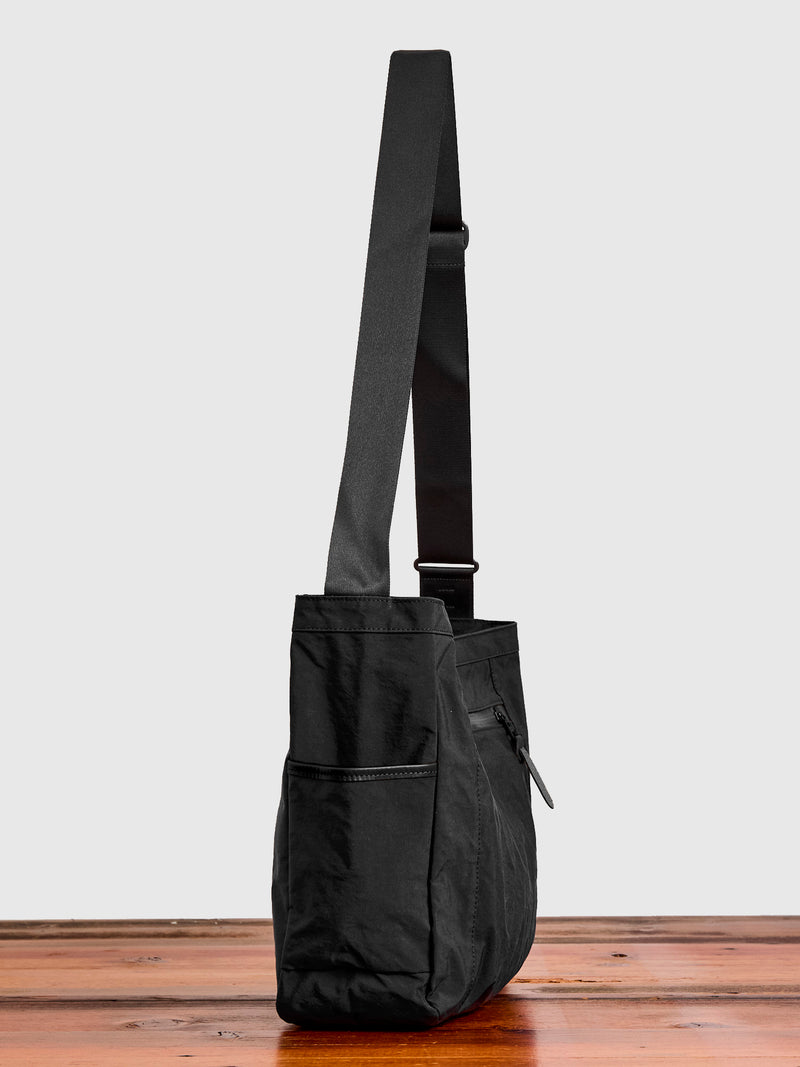 Root Shoulder Tote Bag in Black