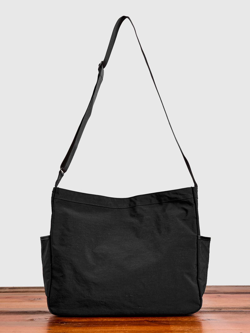 Root Shoulder Tote Bag in Black