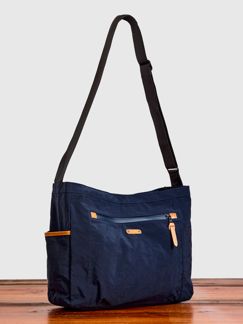 Root Shoulder Tote Bag in Navy