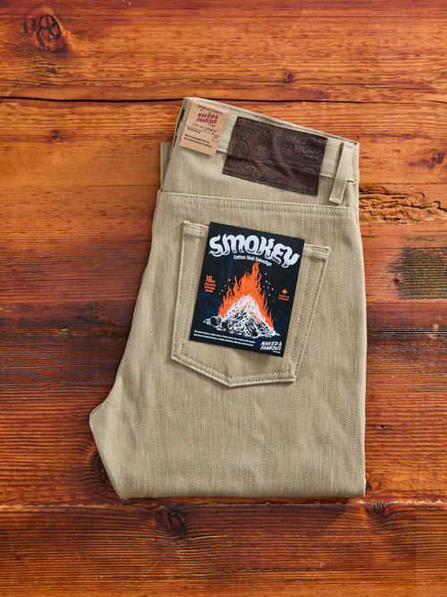 "Smokey Cotton Slub" 16oz Selvedge Denim - Weird Guy Fit