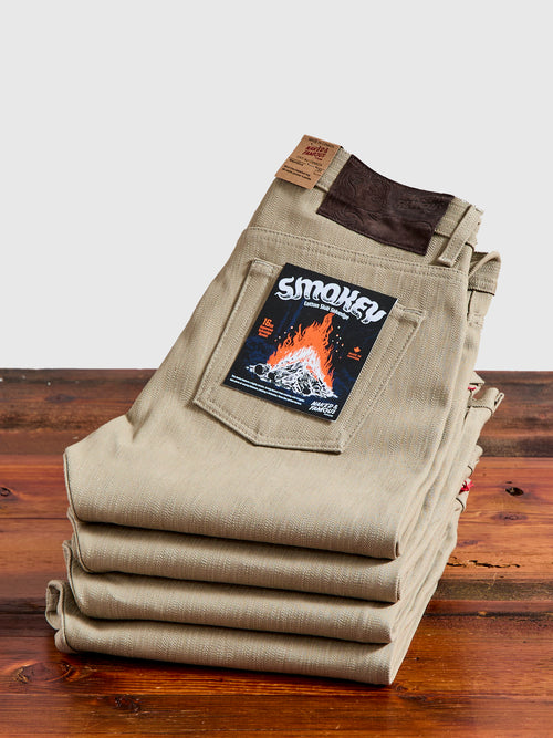 "Smokey Cotton Slub" 16oz Selvedge Denim - Weird Guy Fit