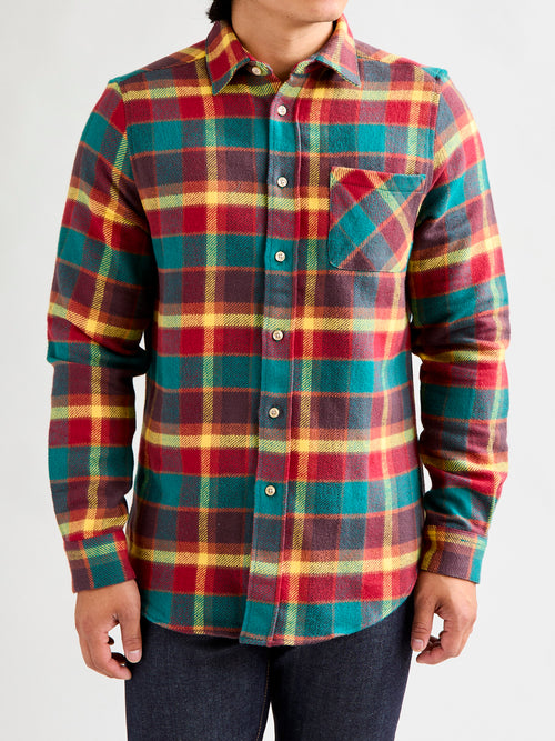 Canto Button-Up Shirt in Red