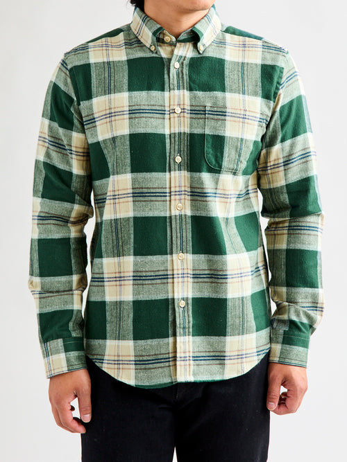 Fence Button-Up Shirt in Pine