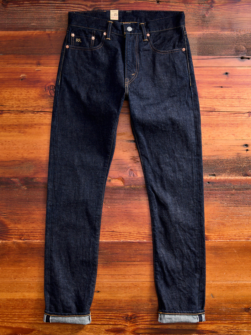 "East-West" 16oz Rinsed Selvedge Denim - High Slim Fit