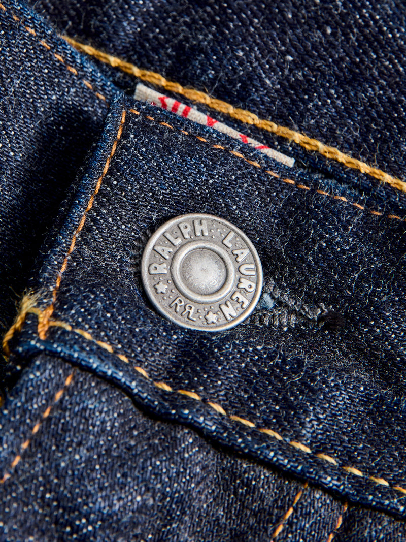 "East-West" 16oz Rinsed Selvedge Denim - High Slim Fit