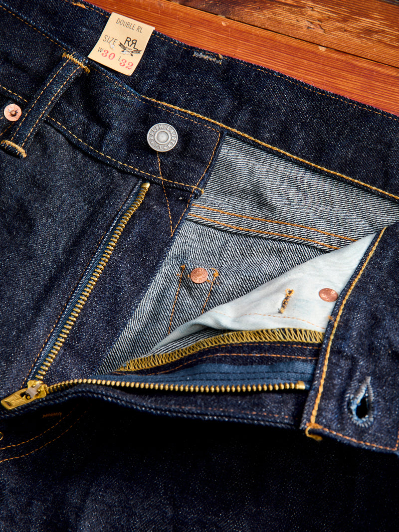 "East-West" 16oz Rinsed Selvedge Denim - High Slim Fit