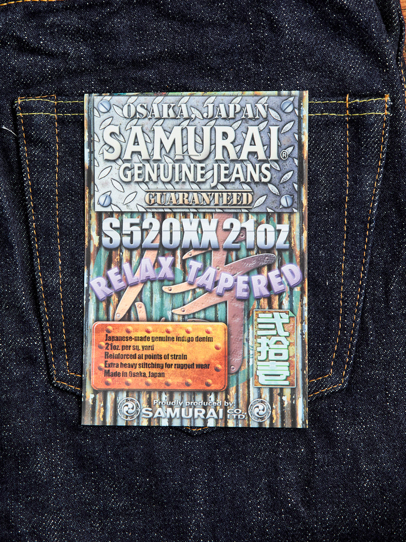 S520XX21oz "Cho-Kiwami" 21oz Selvedge Denim - Relaxed Tapered Fit