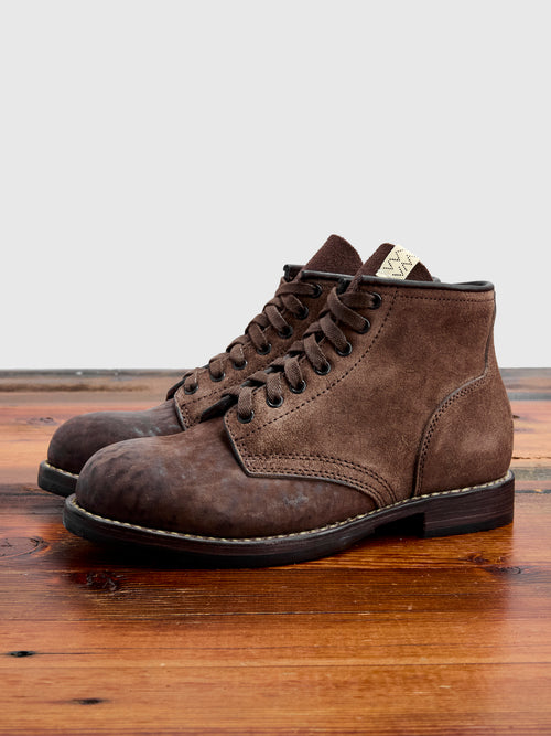 Roughout Brigadier Boots-Folk in Dk. Brown Horsehide