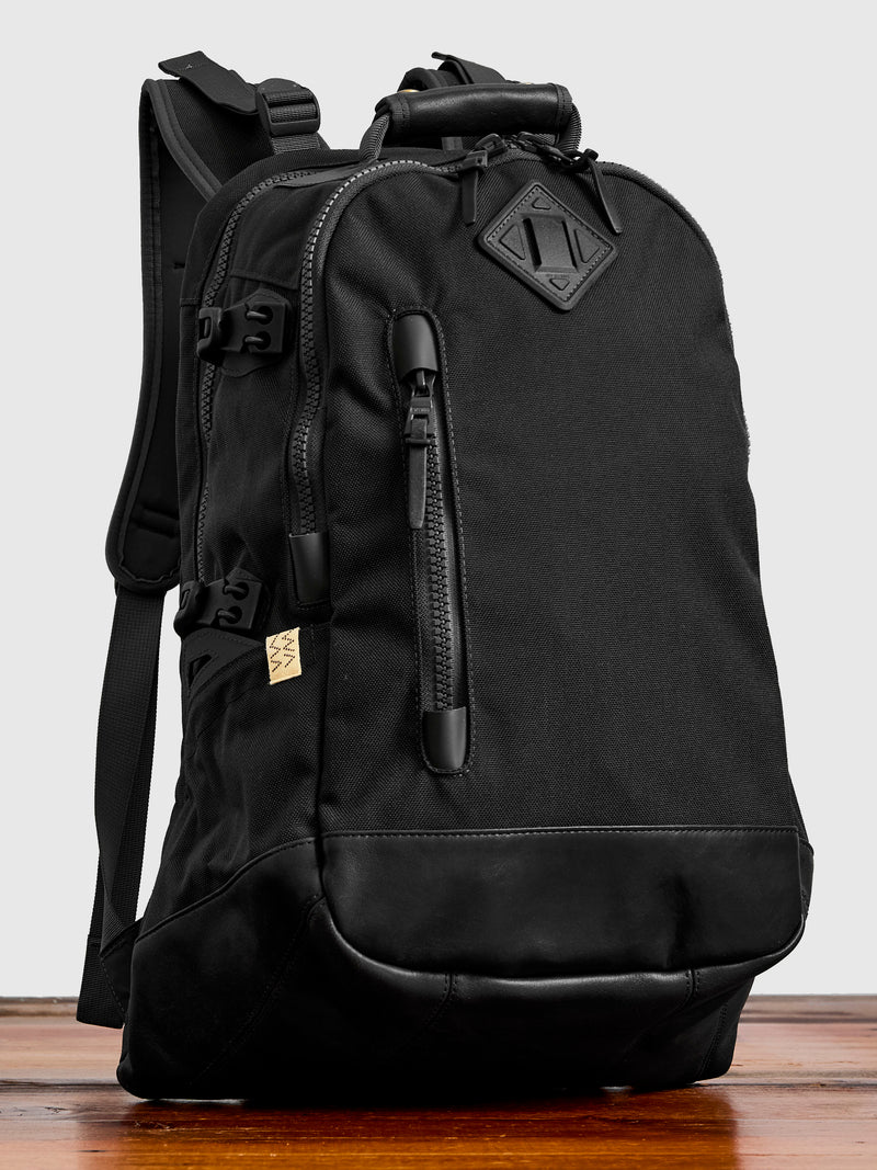 Cordura 20L Backpack in Black Lambskin