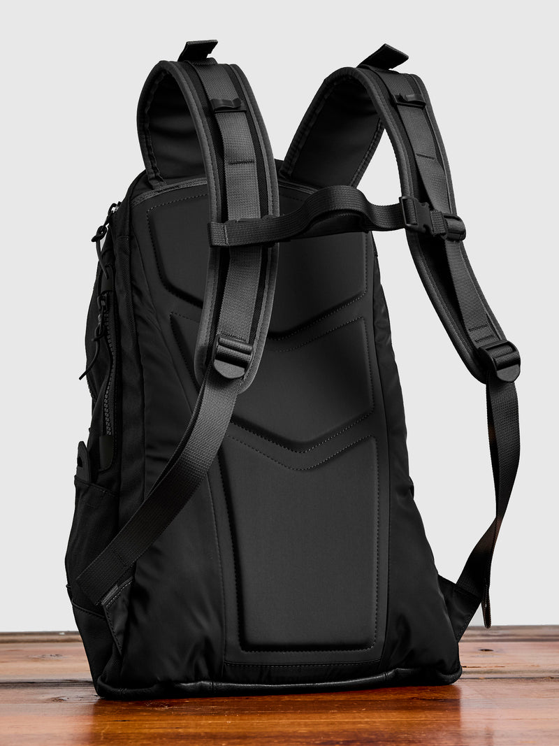 Cordura 20L Backpack in Black Lambskin